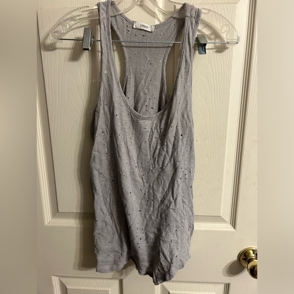 Women’s Distressed tank top - small